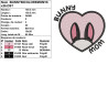Motif broderie machine Bunny Mom lapin bicolore idéal pour amoureux des lapins