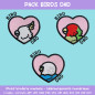 Pack de motifs broderie à télécharger - Birds Dad - Pack 3 motifs à prix réduit 🦜💙 Pack de motifs broderie à télécharger - Birds Dad - Pack 3 motifs à prix réduit 🦜💙