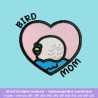 Motifs broderie Birds Parents six espèces pour projets textiles originaux