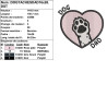 Motif broderie kawaii Dog Dad chien tacheté pour créations originales