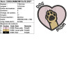 Broderie machine Dog Mom chien uni parfaite pour cadeaux personnalisés