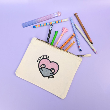 Motif de broderie machine à télécharger - Hamster Dad - Hamster Rayé 🐹💙