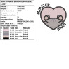 Motif broderie kawaii Hamster Mom hamster rayé pour créations originales