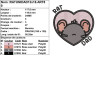 Motif broderie machine Rat Dad rat uni idéal pour passionnés de rongeurs