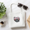 Broderie machine Rat Dad cœur avec tête de rat uni à télécharger
