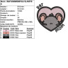 Téléchargez broderie Rat Mom rat uni parfait pour accessoires personnalisés