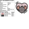Motif broderie machine Rat Mom rat uni idéal pour passionnés de rongeurs