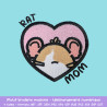 Broderie machine Rats Mom rat tacheté et rat uni pour textiles