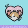 Téléchargez broderie Rats Dad rat tacheté et rat uni pour créations
