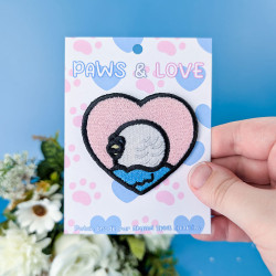 Patch brodé thermocollant personnalisable – BIRD 🐦💗