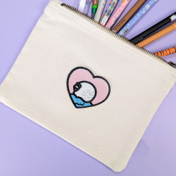 Patch brodé thermocollant personnalisable – BIRD 🐦💗