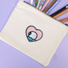 Patch brodé thermocollant personnalisable – BIRD 🐦💗