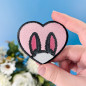 Patch brodé thermocollant personnalisable – BUNNY 🐰🥕 Patch brodé thermocollant personnalisable – BUNNY 🐰🥕