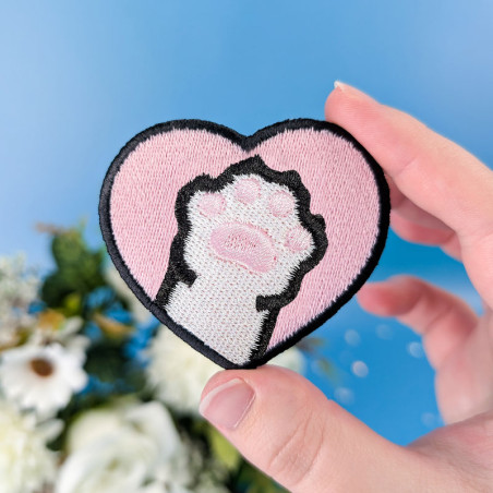 Patch brodé thermocollant personnalisable – CAT 🐱🧶