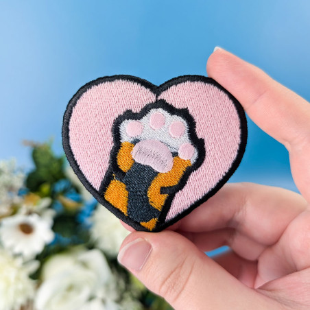 Patch brodé thermocollant personnalisable – CAT 🐱🧶
