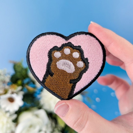 Patch brodé thermocollant personnalisable – CAT 🐱🧶