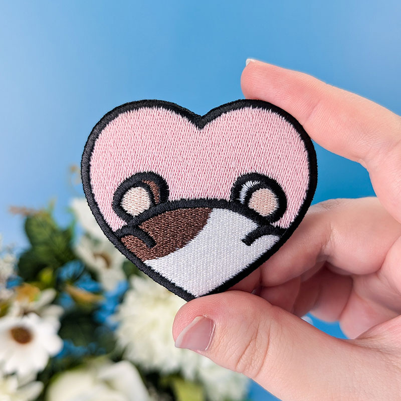 Patch brodé thermocollant personnalisable – HAMSTER 🐹🍎