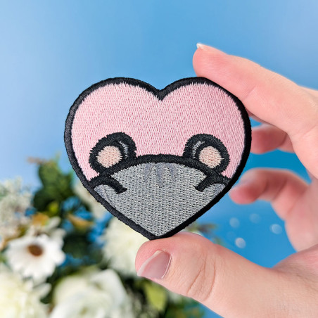 Patch brodé thermocollant personnalisable – HAMSTER 🐹🍎
