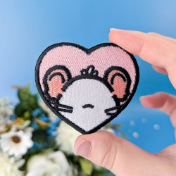 Patch brodé thermocollant personnalisable – RAT 🐭🧀