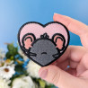 Patch brodé thermocollant personnalisable – RAT 🐭🧀