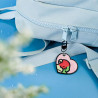 Porte-clés brodé personnalisable – BIRD 🐦💗