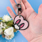 Porte-clés brodé personnalisable – BUNNY 🐰🥕 Porte-clés brodé personnalisable – BUNNY 🐰🥕