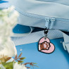 Porte-clés brodé personnalisable – CAT 🐱🧶