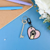Porte-clés brodé personnalisable – DOG 🐶🦴