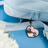 Porte-clés brodé personnalisable – HAMSTER 🐹🍎