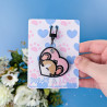 Porte-clés brodé personnalisable – RAT 🐭🧀