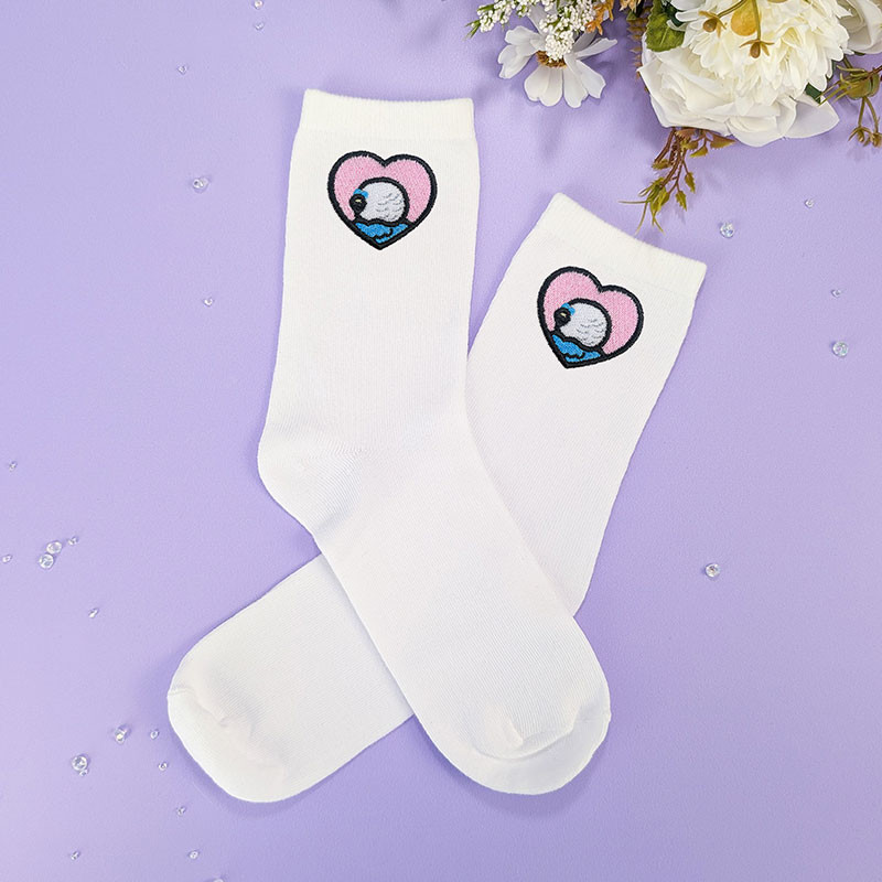Chaussettes brodées personnalisables - BIRD - Taille unique (39/41) 🐦💗