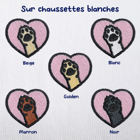 Chaussettes brodées personnalisables - DOG - Taille unique (39/41) 🐶🦴