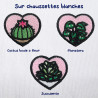Chaussettes brodées personnalisables - PLANT - Taille unique (39/41) 🪴☀️