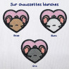Chaussettes brodées personnalisables - RAT - Taille unique (39/41) 🐭🧀