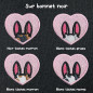 Bonnet à revers brodé personnalisable – BUNNY 🐰🥕 Bonnet à revers brodé personnalisable – BUNNY 🐰🥕