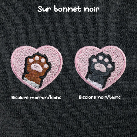 Bonnet à revers brodé personnalisable – CAT 🐱🧶