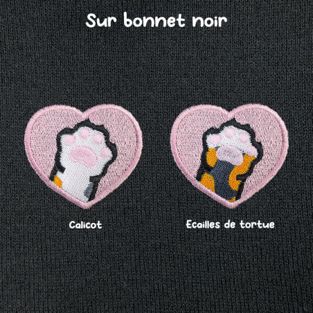 Bonnet à revers brodé personnalisable – CAT 🐱🧶