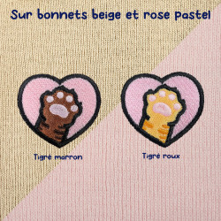 Bonnet à revers brodé personnalisable – CAT 🐱🧶