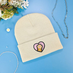 Bonnet à revers brodé personnalisable – CAT 🐱🧶