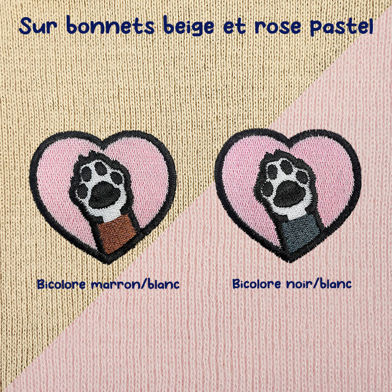 Bonnet à revers brodé personnalisable – DOG 🐶🦴
