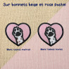 Bonnet à revers brodé personnalisable – DOG 🐶🦴