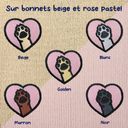 Bonnet à revers brodé personnalisable – DOG 🐶🦴