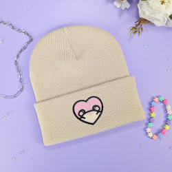 Bonnet à revers brodé personnalisable – HAMSTER 🐹🍎