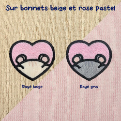 Bonnet à revers brodé personnalisable – HAMSTER 🐹🍎