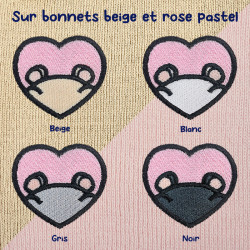 Bonnet à revers brodé personnalisable – HAMSTER 🐹🍎