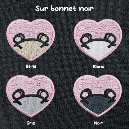 Bonnet à revers brodé personnalisable – HAMSTER 🐹🍎