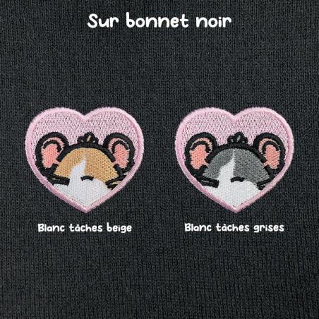 Bonnet à revers brodé personnalisable – RAT 🐭🧀