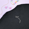 T-shirt brodé oversize personnalisable - BIRD - unisexe 🐦💗