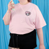 T-shirt brodé oversize personnalisable - BIRD - unisexe 🐦💗