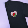 T-shirt brodé oversize personnalisable - BIRD - unisexe 🐦💗